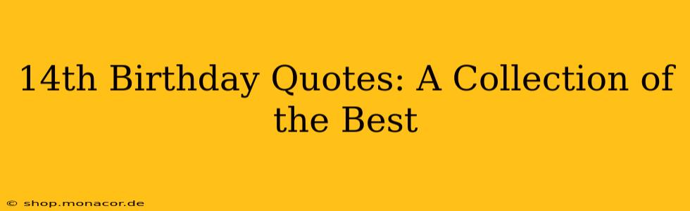 14th Birthday Quotes: A Collection of the Best