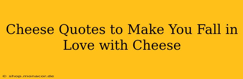 Cheese Quotes to Make You Fall in Love with Cheese