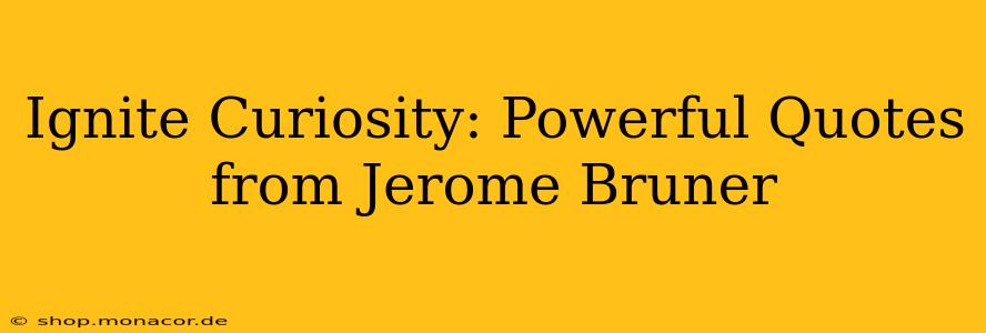 Ignite Curiosity: Powerful Quotes from Jerome Bruner