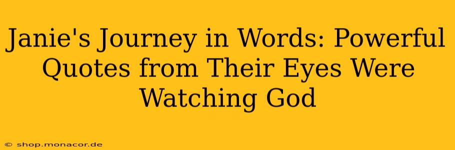 Janie's Journey in Words: Powerful Quotes from Their Eyes Were Watching God