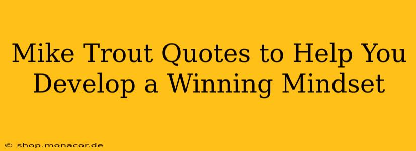 Mike Trout Quotes to Help You Develop a Winning Mindset