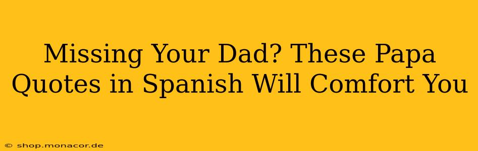 Missing Your Dad? These Papa Quotes in Spanish Will Comfort You