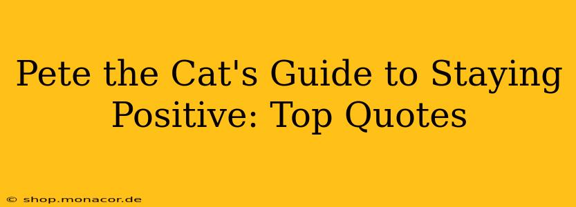 Pete the Cat's Guide to Staying Positive: Top Quotes