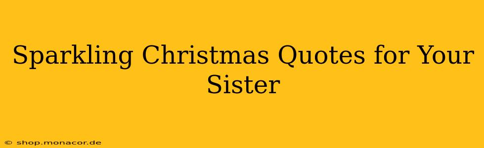 Sparkling Christmas Quotes for Your Sister