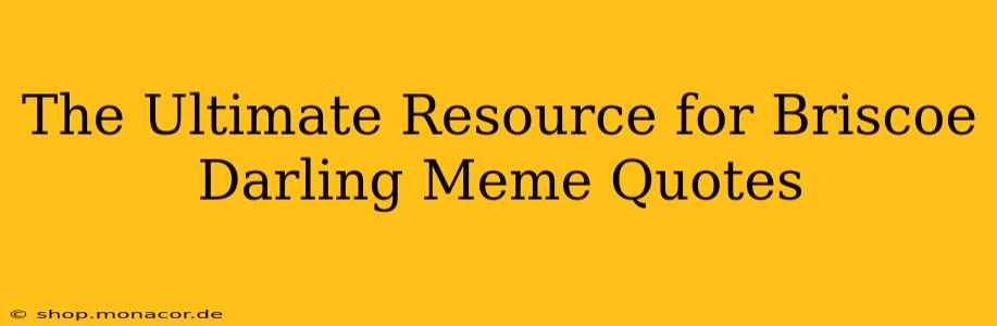 The Ultimate Resource for Briscoe Darling Meme Quotes